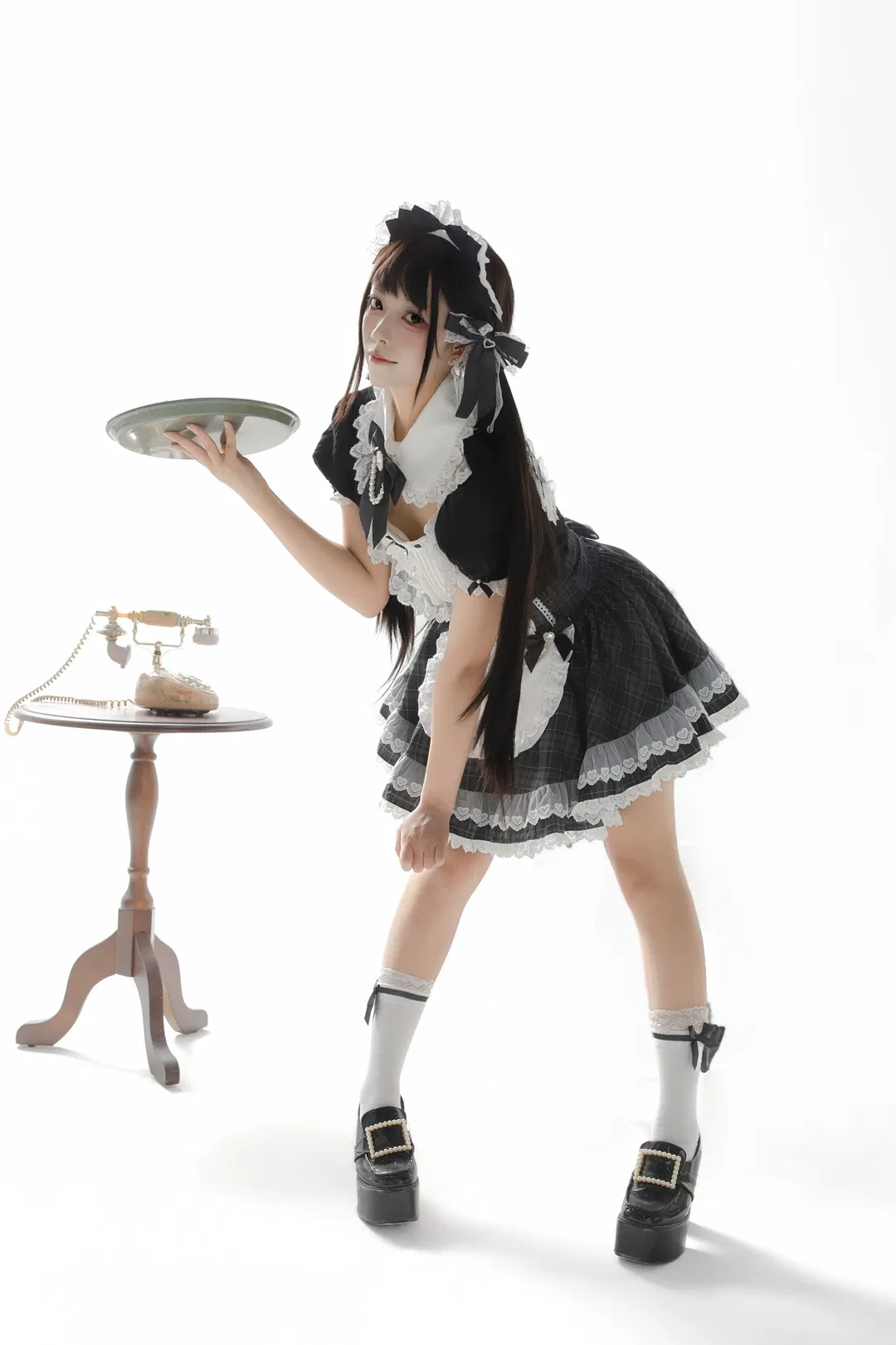 黑白女僕Lolita寫真，永遠為白棚質感心動 - 第 4 張