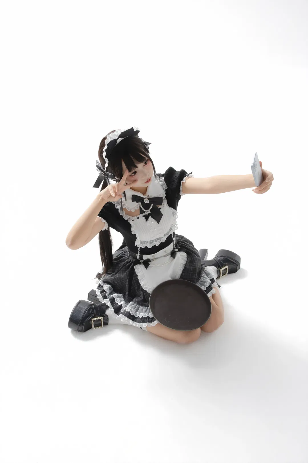 黑白女僕Lolita寫真，永遠為白棚質感心動 - 第 5 張
