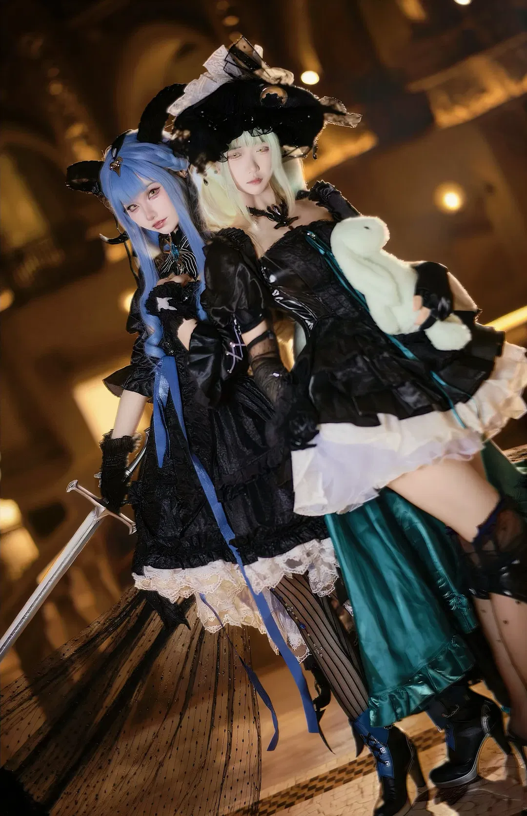 【豐川祥子/若葉睦cos】暗黑哥特風下的Ave Mujica雙人神還原 - 第 1 張