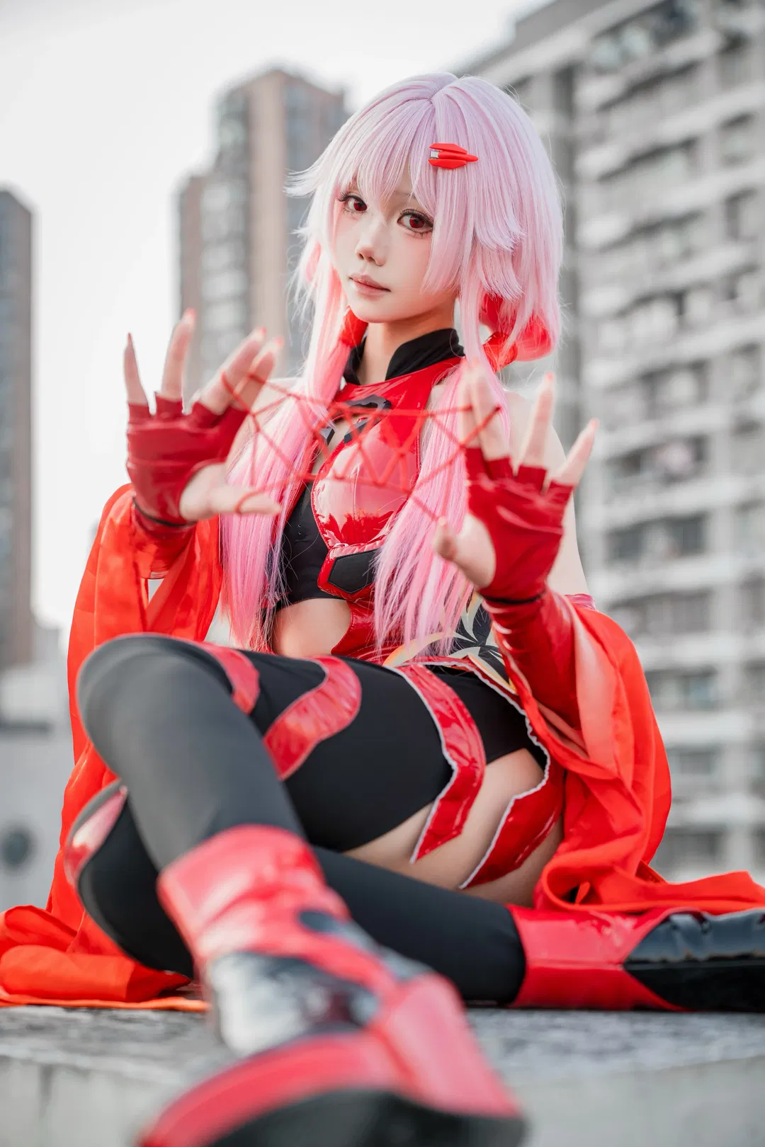 【楪祈cos】罪恶王冠的绝美战斗服，请使用我吧集 - 第 3 张