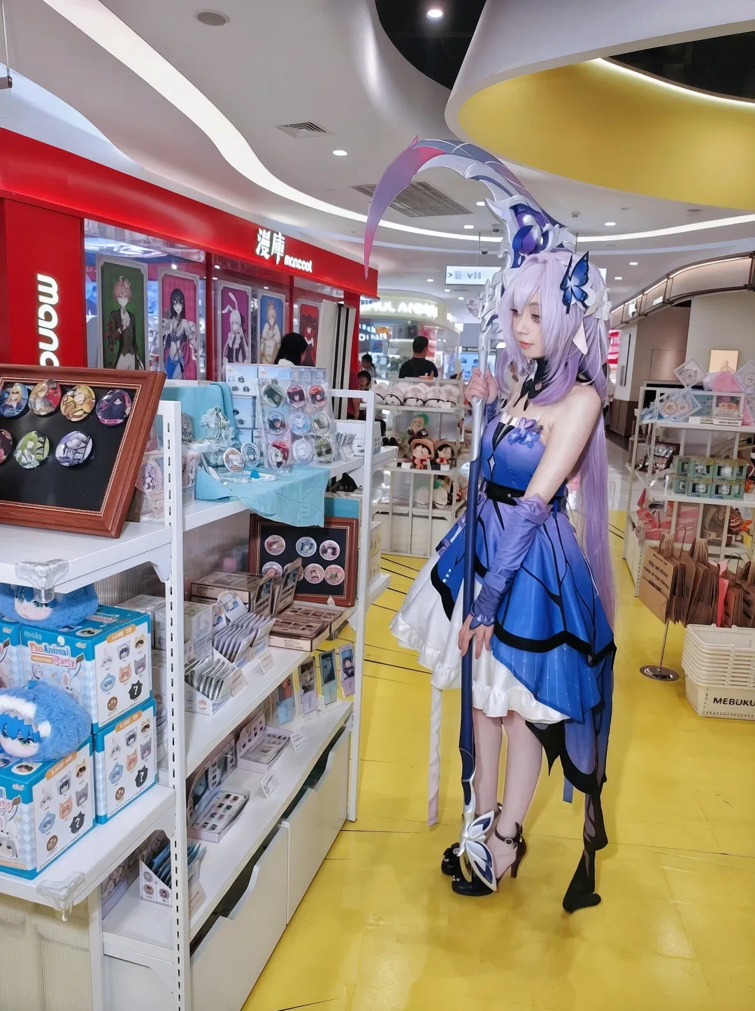 MEBUKU快闪店打卡，这套紫蓝蝴蝶Cos太出片了 - 第 2 张