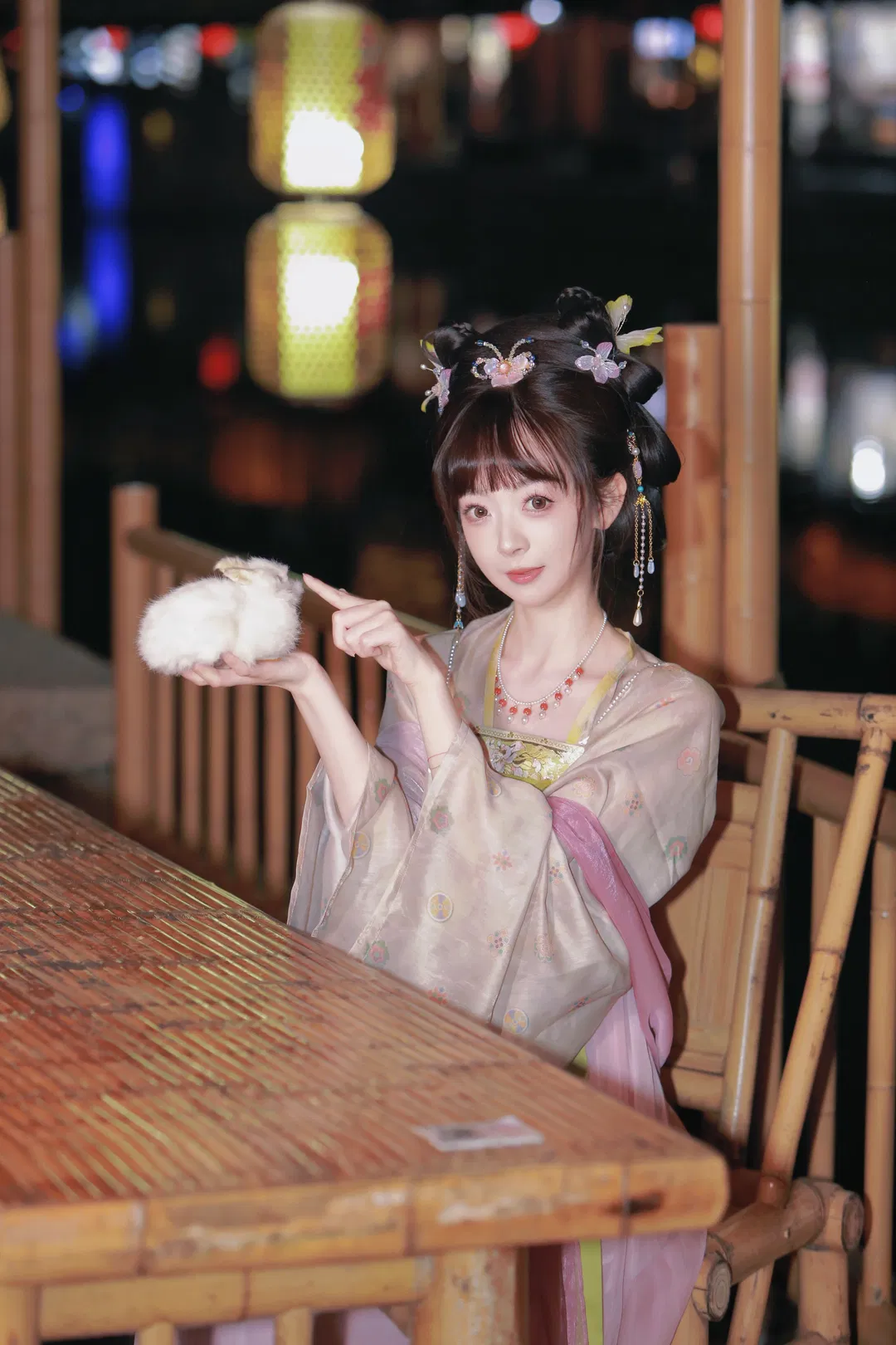 中秋特辑：黑纱银饰与古风人像的视觉碰撞 - 第 4 张