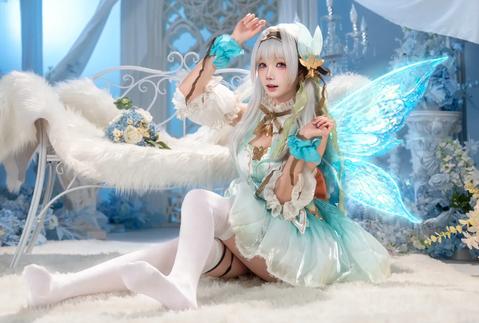 【ホタル コスプレ】崩壊：スターレイル 妖精プリンセスの幻想的スタイリング