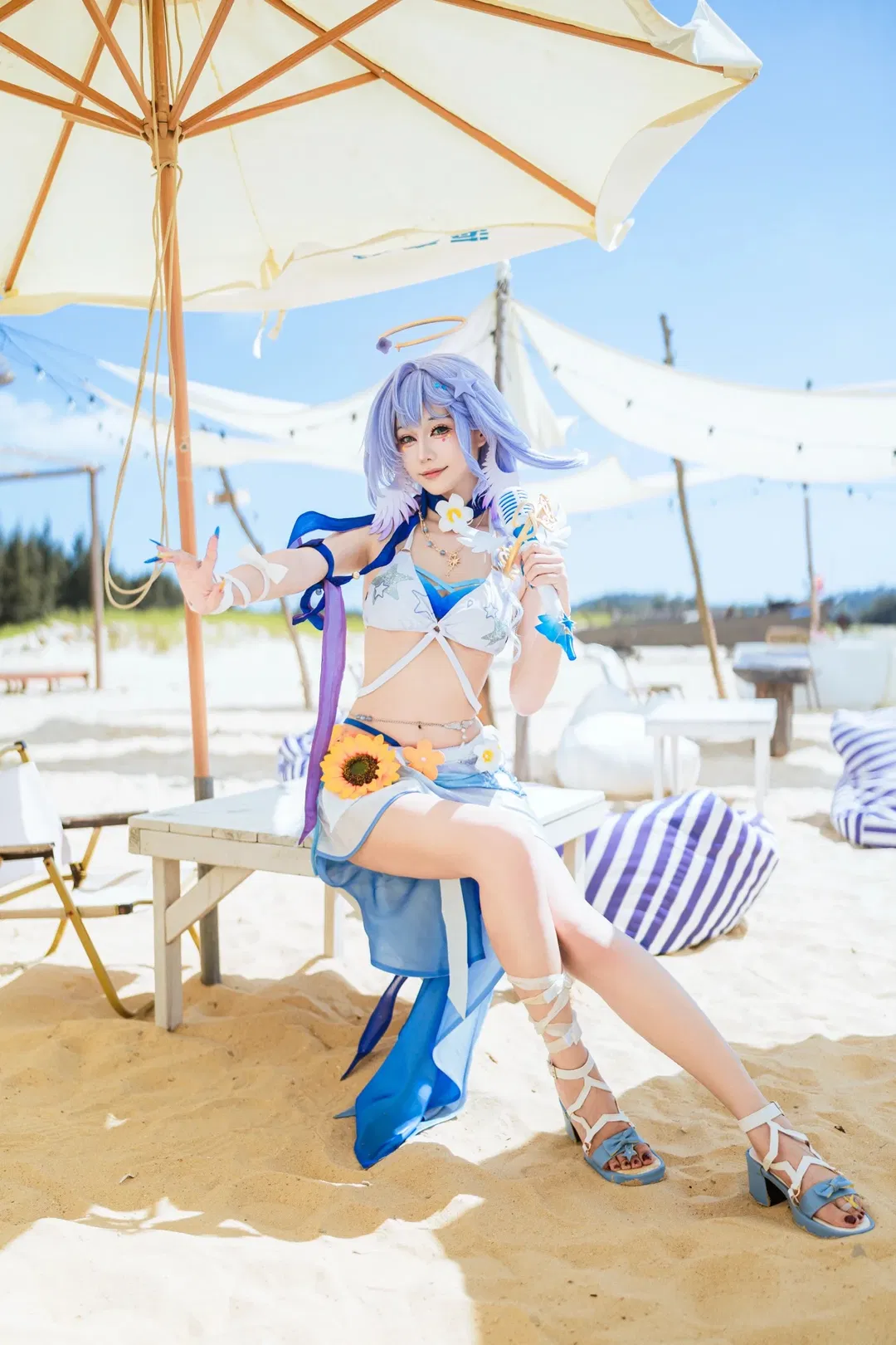 【知更鳥cos】星穹鐵道晴歌水著海灘拍攝記錄 - 第 1 張