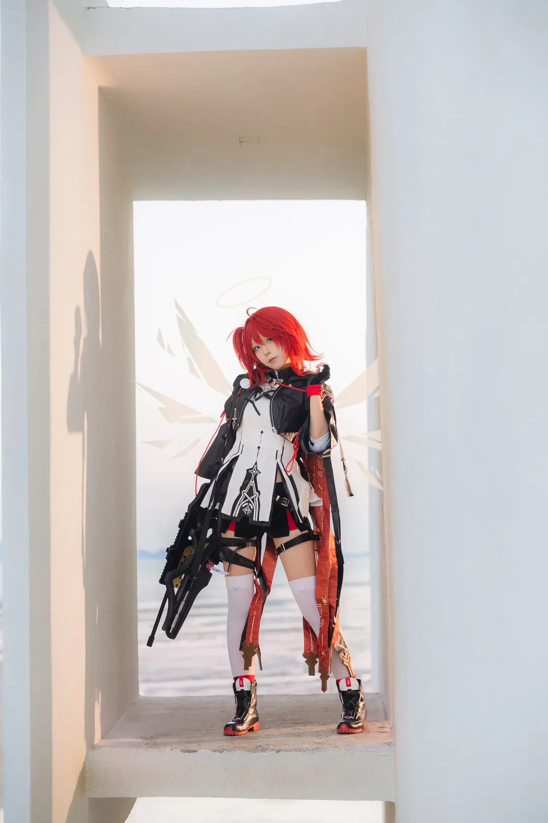 【新约能天使cos】明日方舟里的纯白几何战斗天使 - 第 3 张
