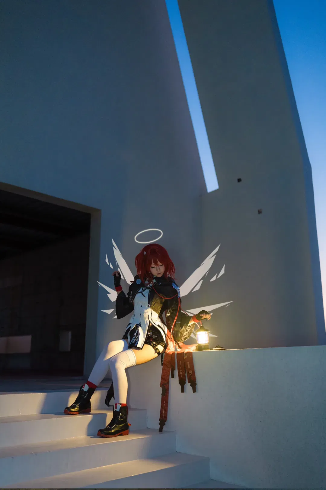 【新约能天使cos】明日方舟里的纯白几何战斗天使 - 第 8 张