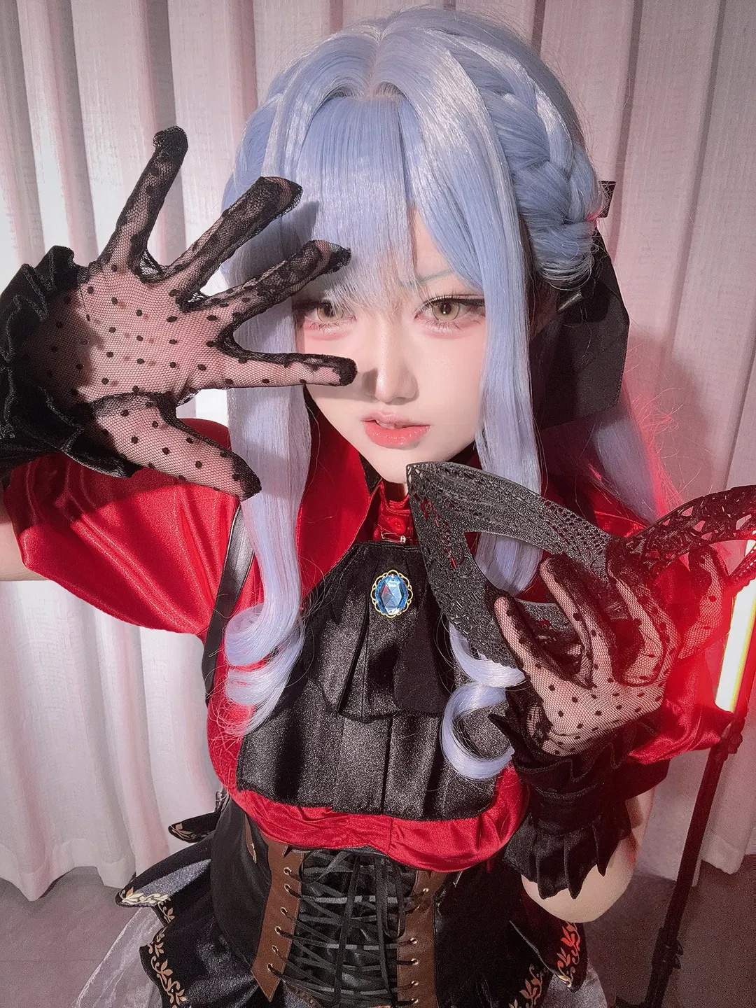【丰川祥子cos】bangdream mujica 神明已死的红黑视觉 - 第 1 张