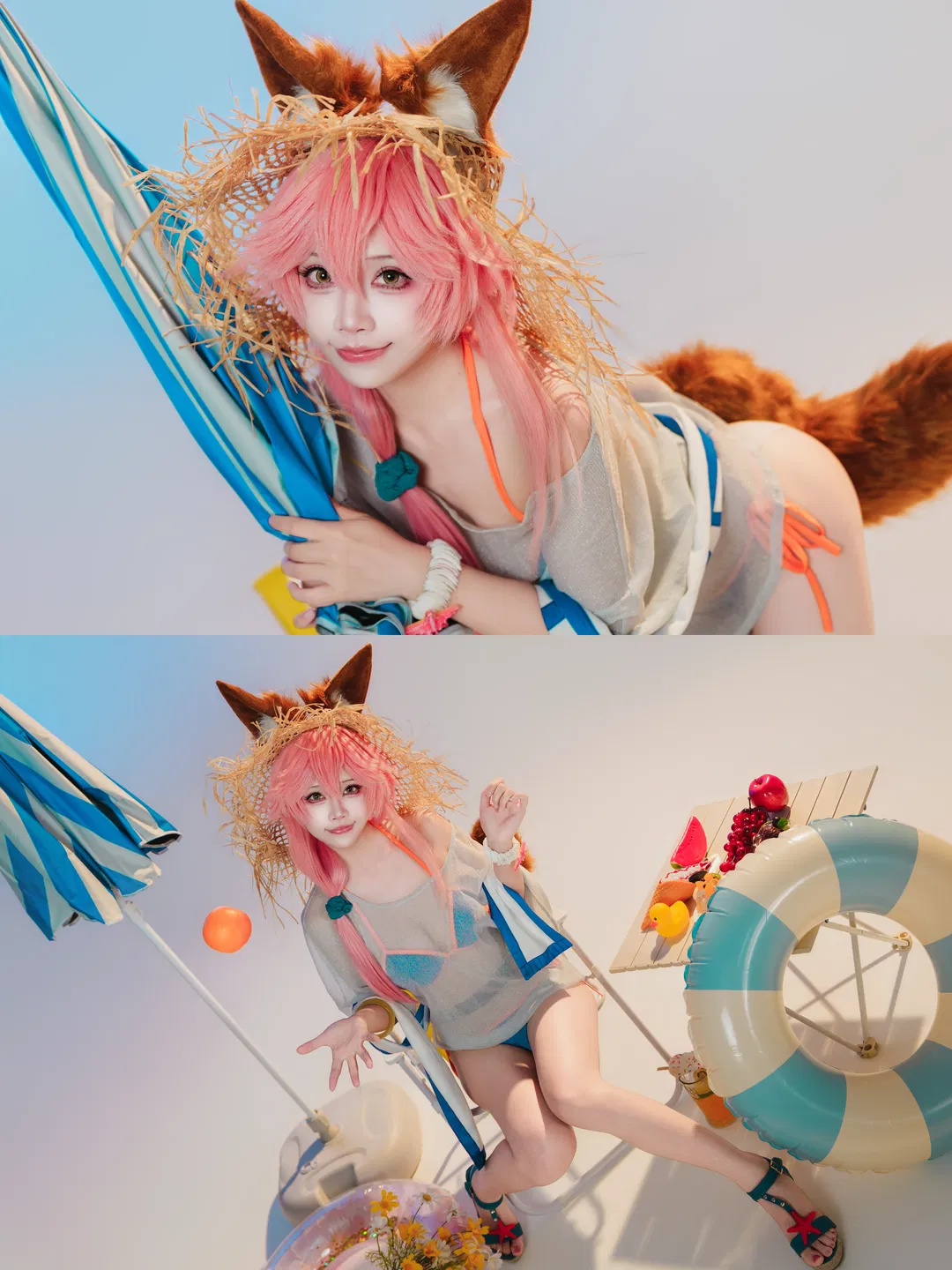 【玉藻前cos】命運冠位指定槍狐的夏日沙灘審判 - 第 3 張