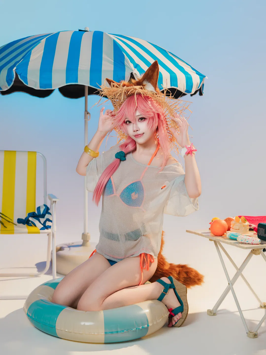 【玉藻前cos】命運冠位指定槍狐的夏日沙灘審判 - 第 4 張