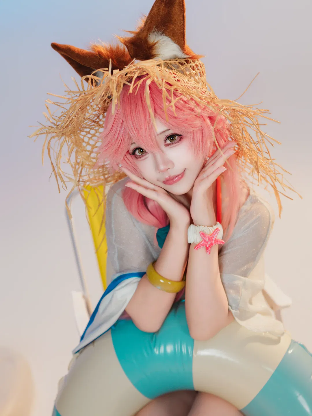 【玉藻前cos】命运冠位指定枪泳装夏日登场 - 第 1 张