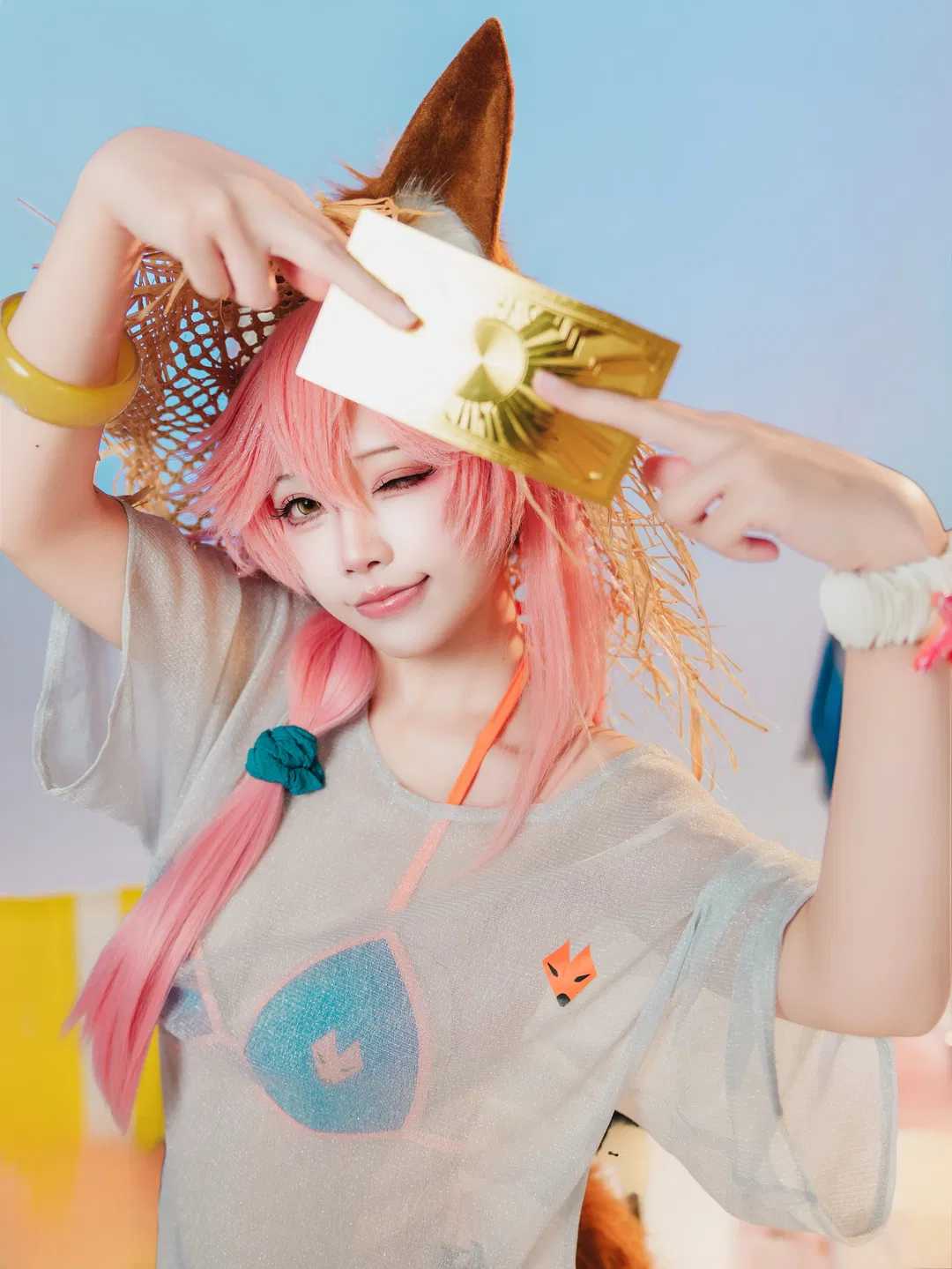 【玉藻前cos】命运冠位指定枪泳装夏日登场 - 第 4 张