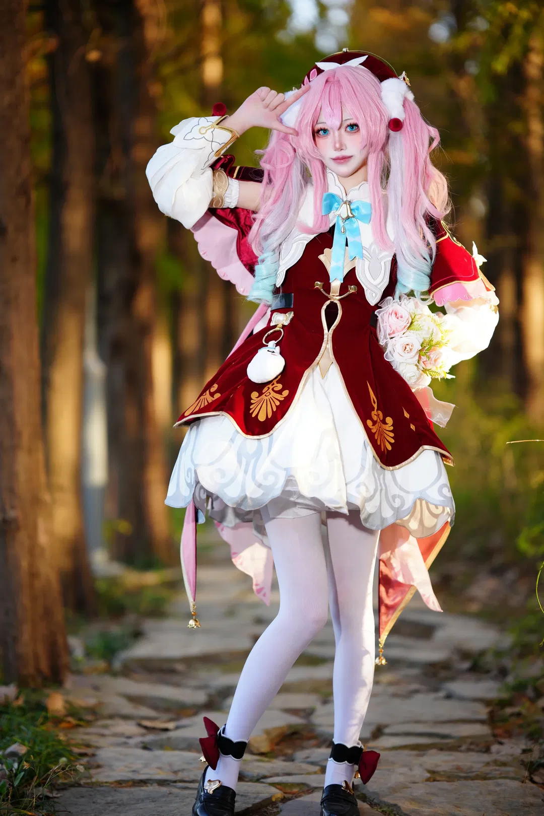 【风堇cos】崩坏星穹铁道里的粉色系少女 - 第 1 张