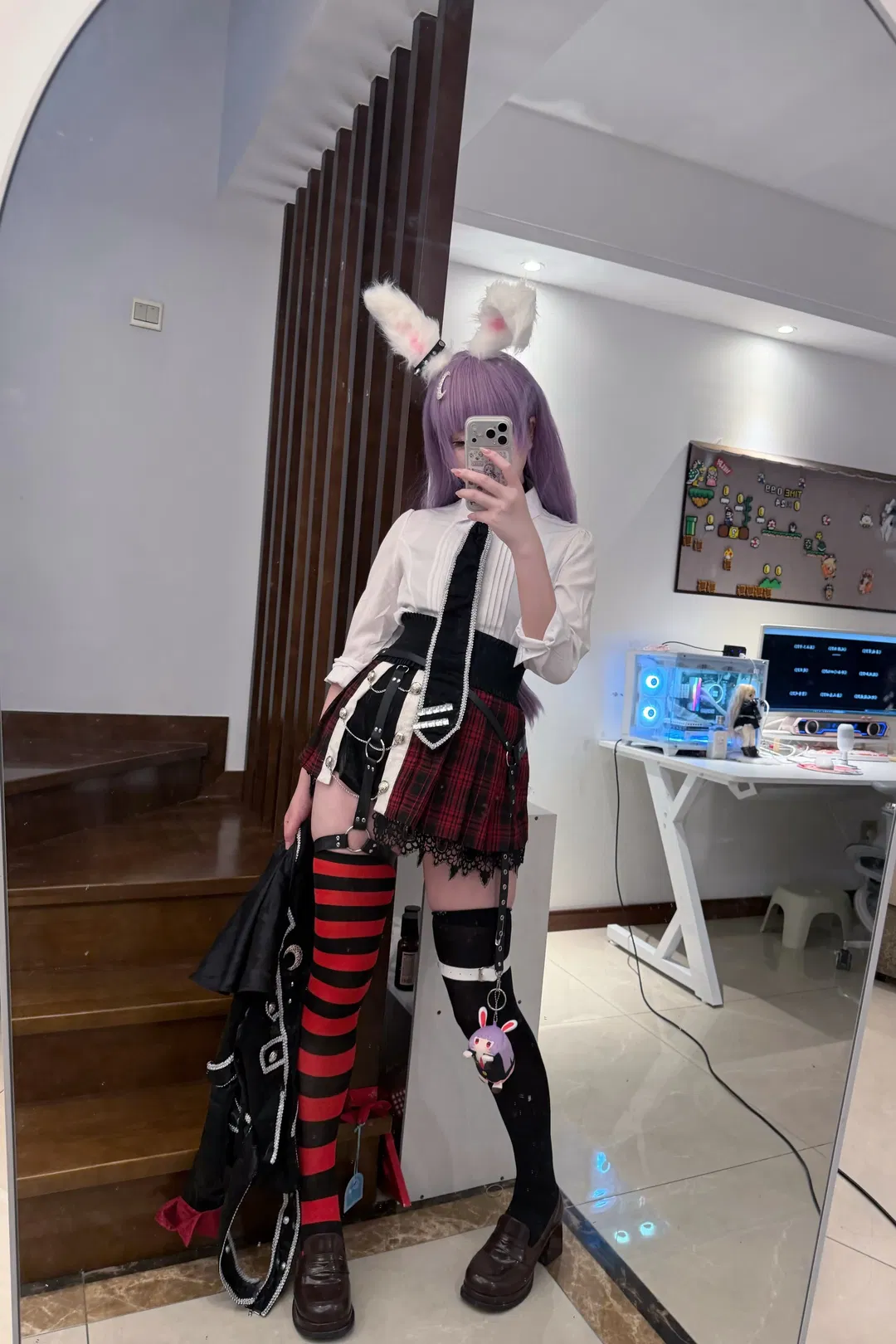 【玲仙cos】東方project月兔的朋克風日常裝扮 - 第 2 張