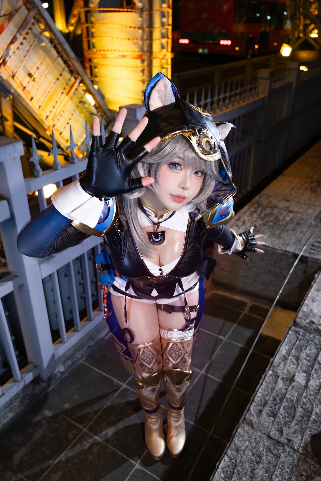 【赛飞儿cos】崩坏星穹铁道里的夜间好猫 - 第 1 张