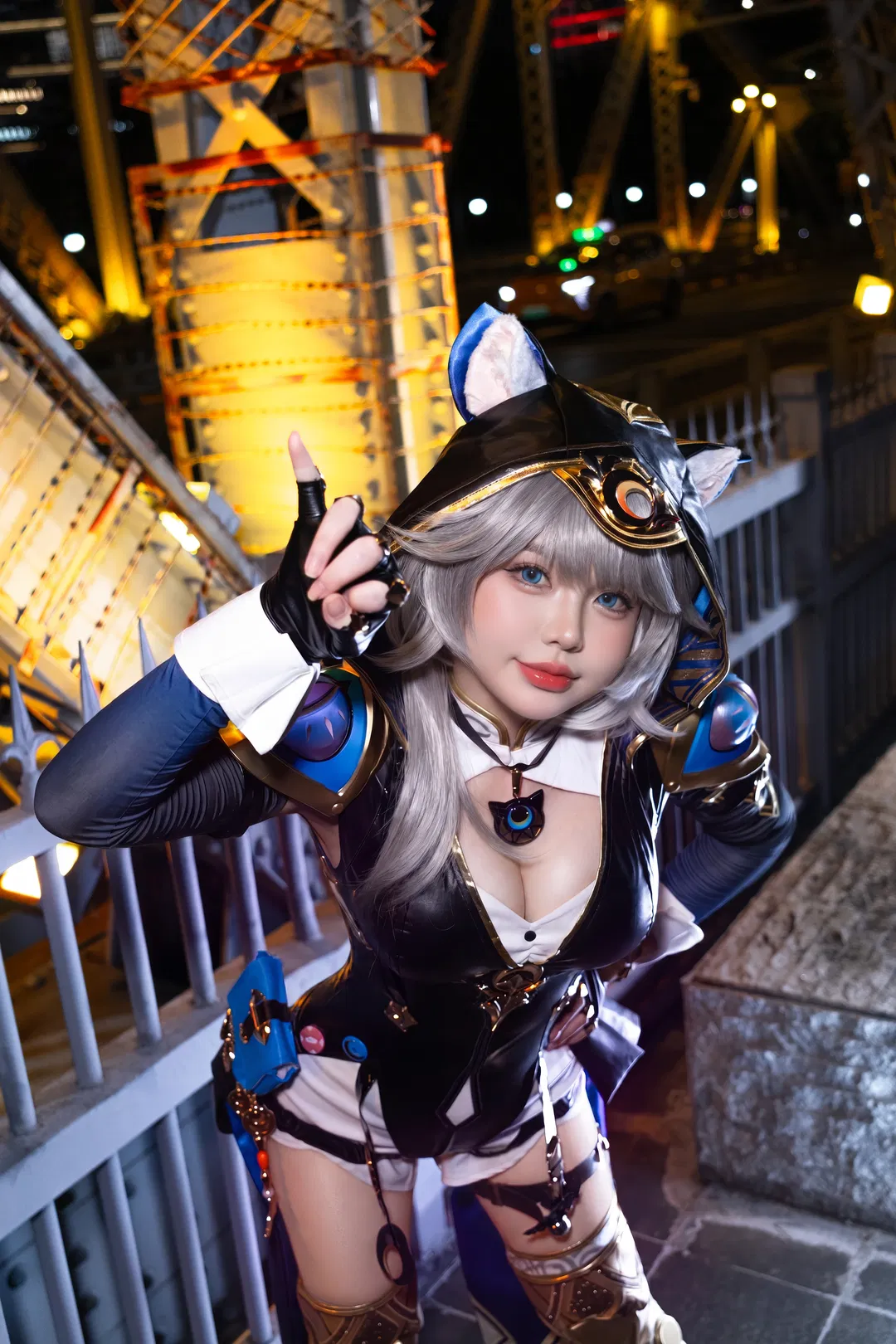 【赛飞儿cos】崩坏星穹铁道里的夜间好猫 - 第 2 张