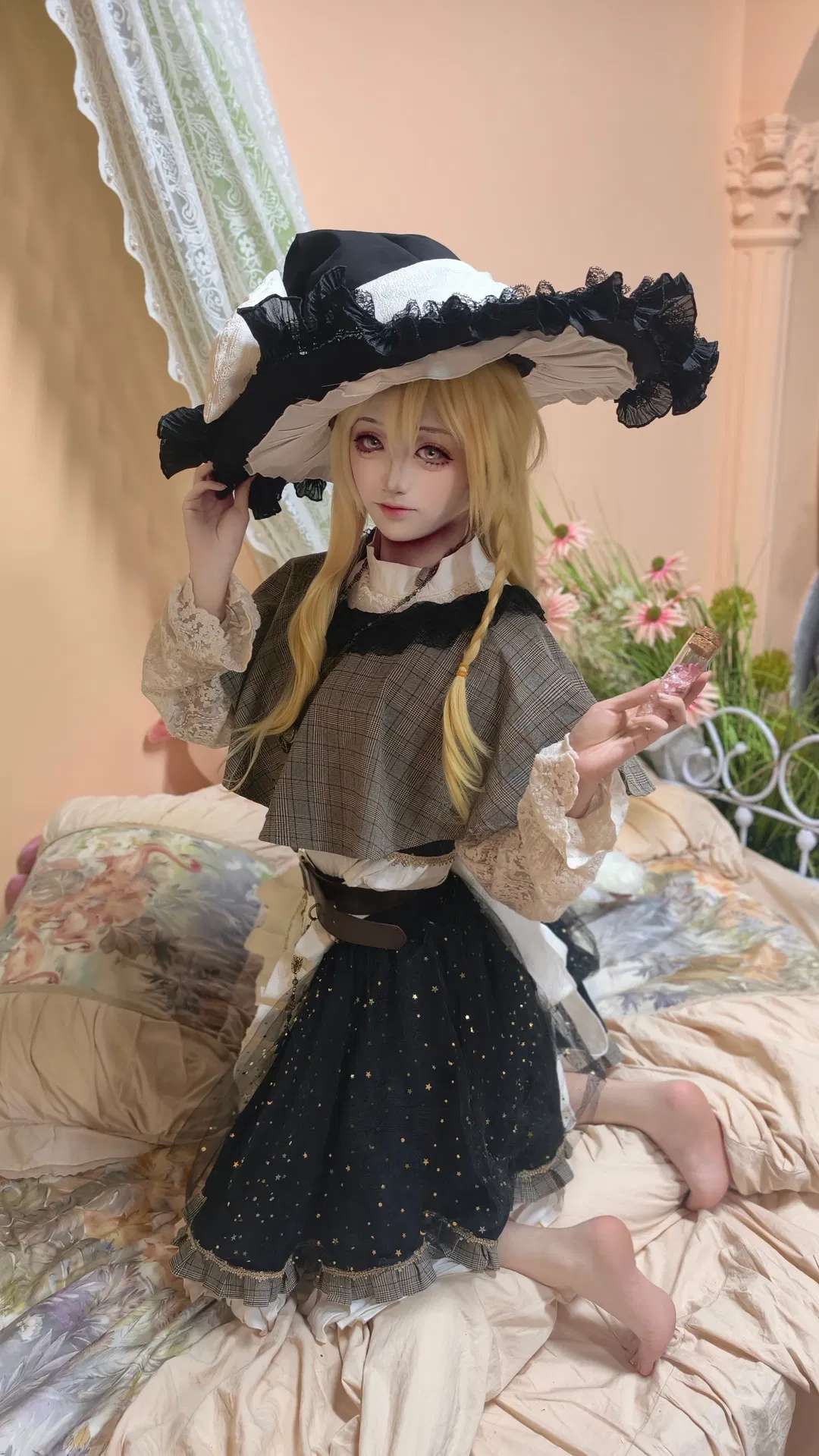 【霧雨魔理沙cos】東方Project的魔法使，格紋與蕾絲的童話感演繹 - 第 3 張