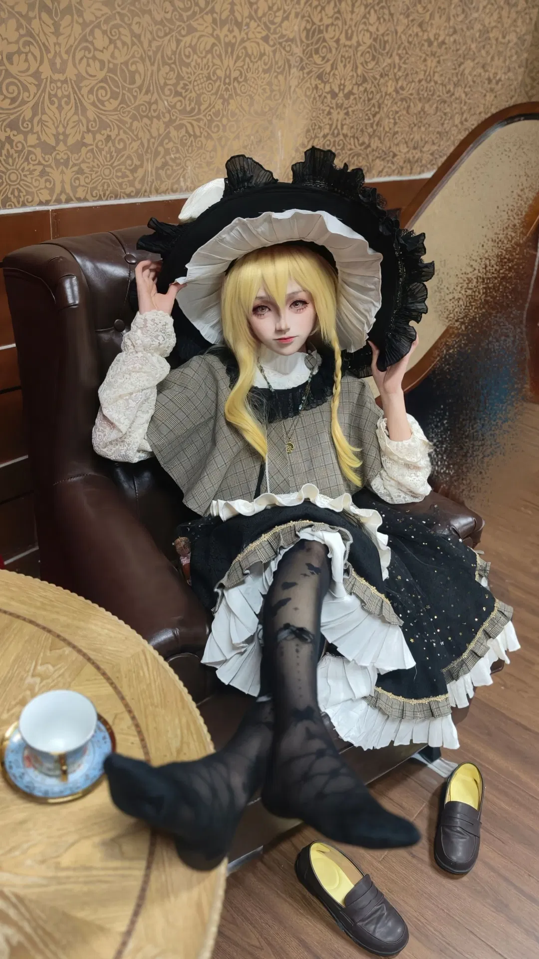 【雾雨魔理沙cos】东方Project的复古下午茶时间