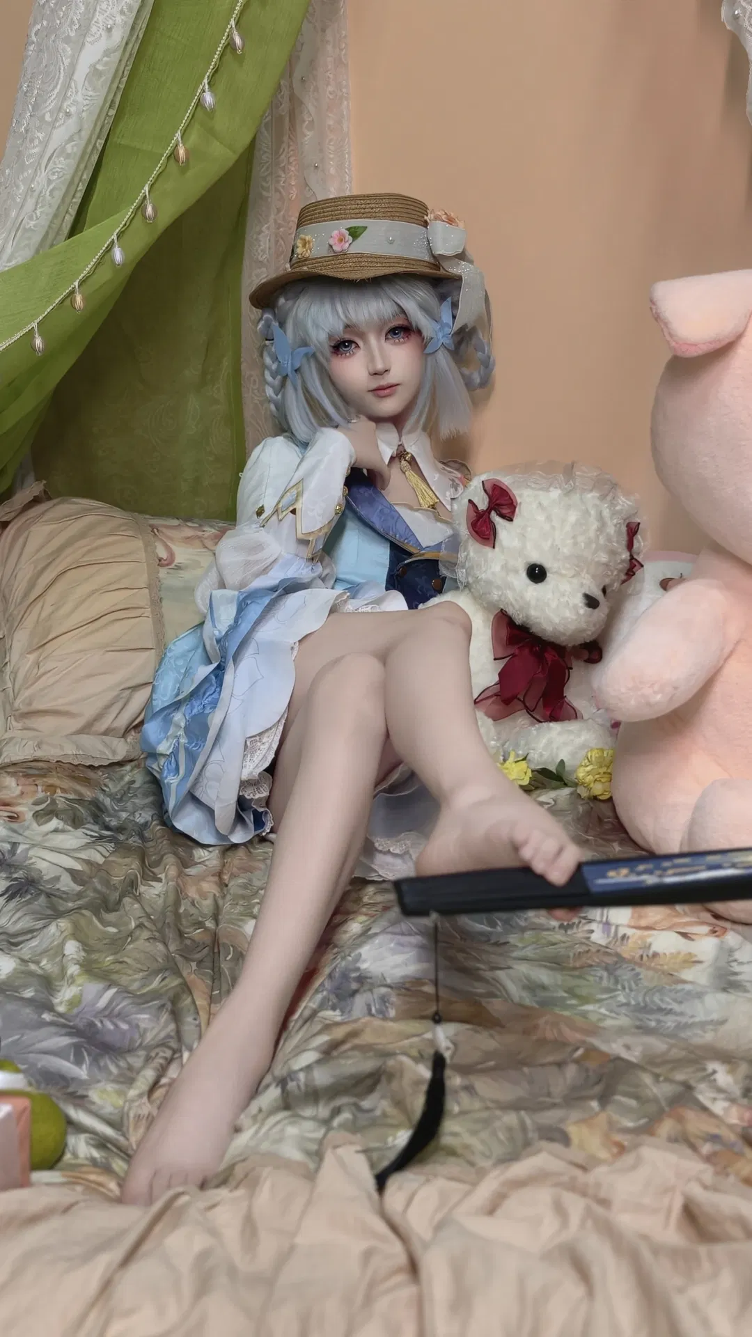 【神里绫华cos】蓝白田园风装扮的治愈日常 - 第 2 张