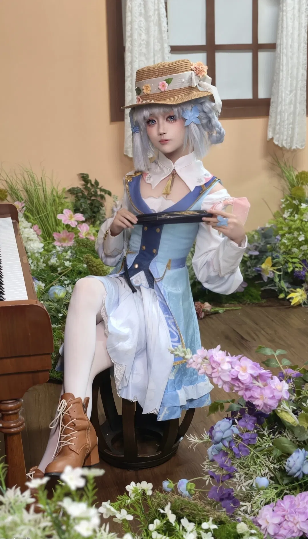 【神裡綾華cos】原神白鷺公主的午後時光