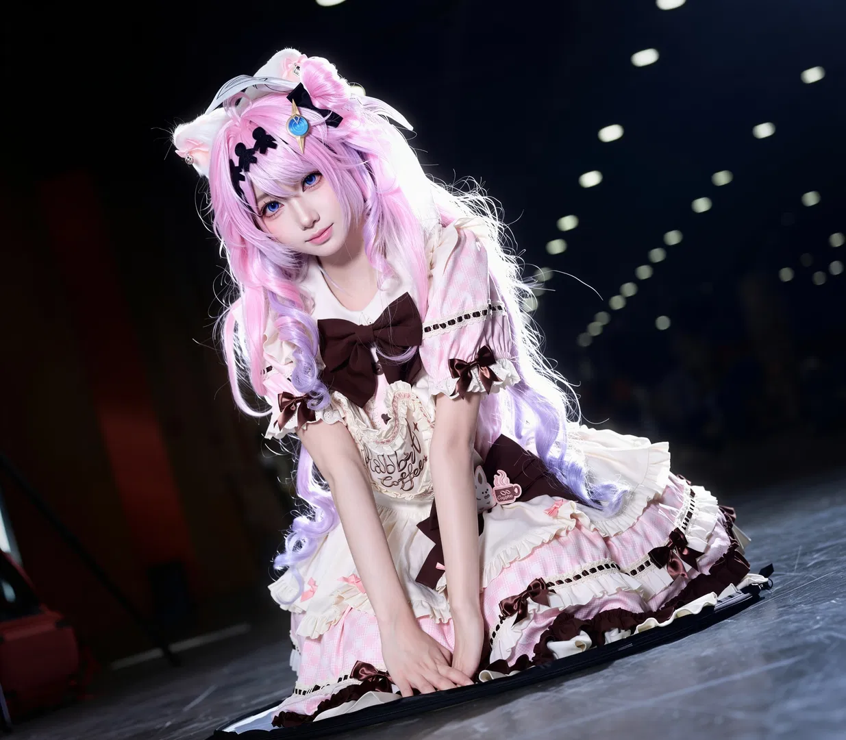 【達妮婭cos】鳴潮達妮婭私設，兔兔咖啡主題的漫展返圖 - 第 2 張
