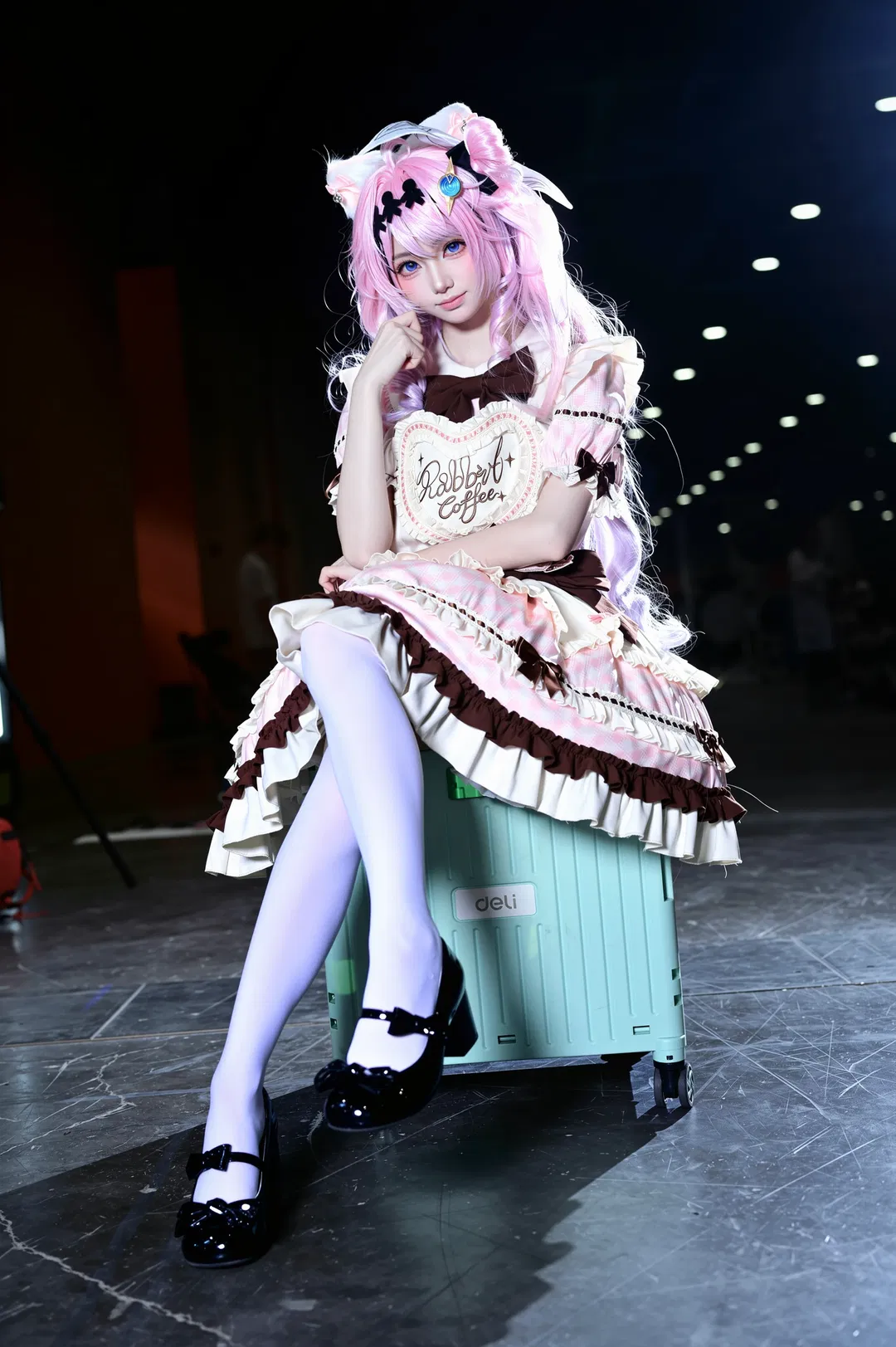 【達妮婭cos】鳴潮達妮婭私設，兔兔咖啡主題的漫展返圖 - 第 3 張