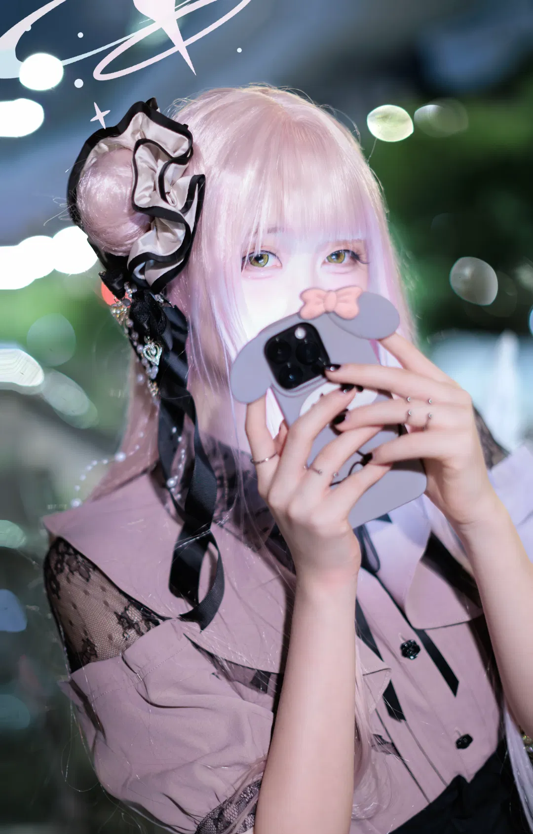 【聖園未花cos】蔚藍檔案的粉色天使夜晚降臨 - 第 3 張