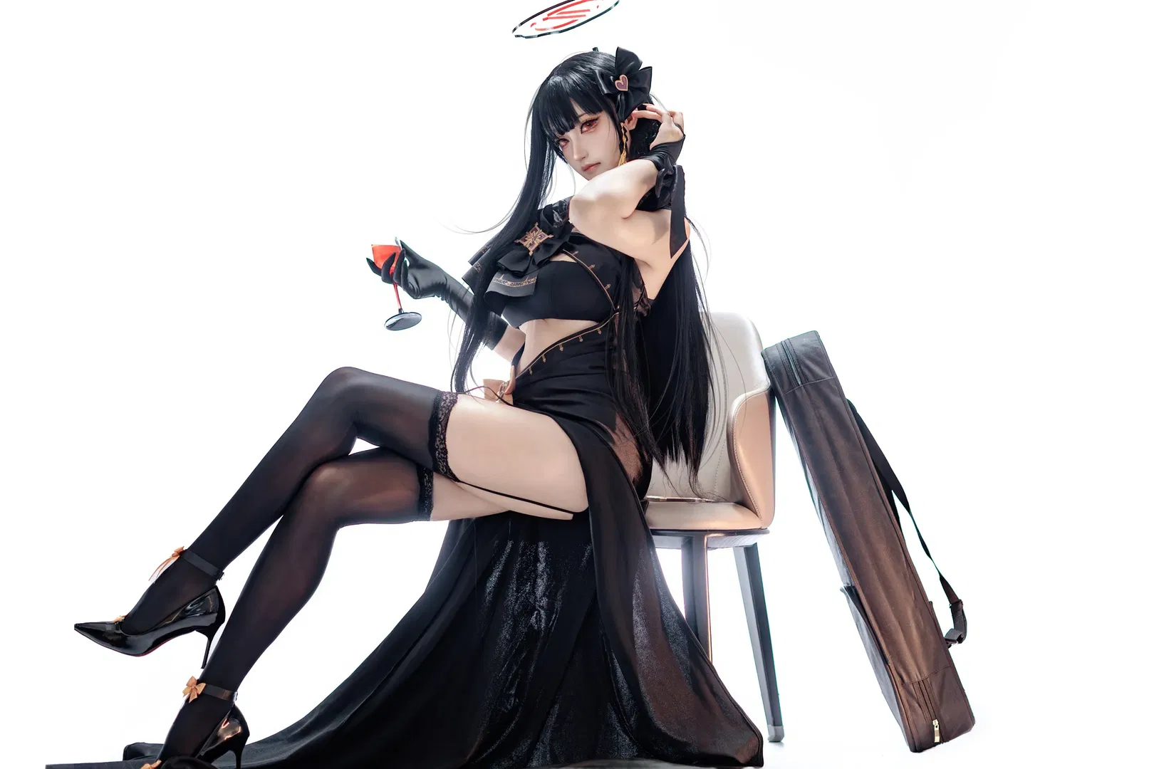 【调月莉音cos】蔚蓝档案暗黑系大小姐的优雅时刻 - 第 2 张