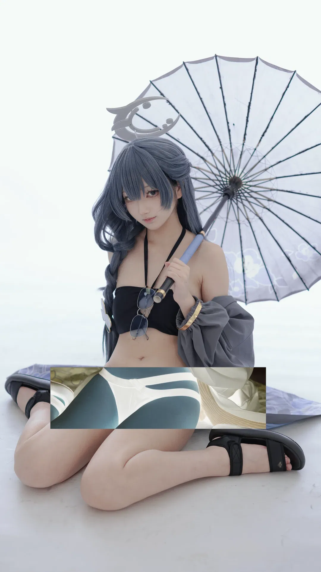 【妃咲cos】蔚蓝档案 夏莱假日白棚拍摄记录 - 第 1 张