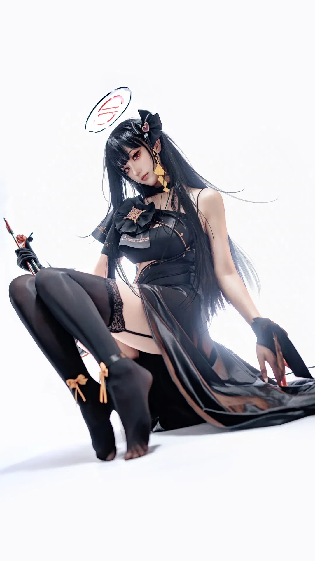 【调月莉音cos】蔚蓝档案里的会长大人，这套礼服气场拉满 - 第 3 张
