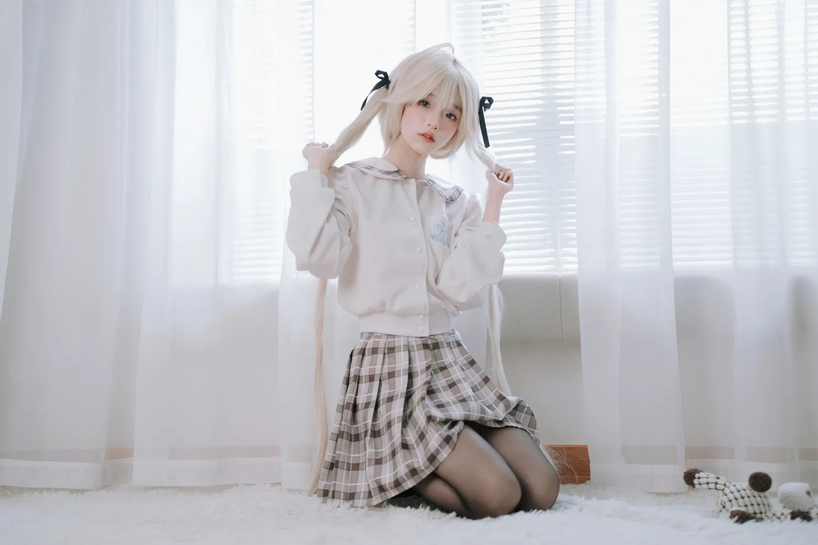 【穹妹cos】缘之空校服造型日常 - 第 5 张