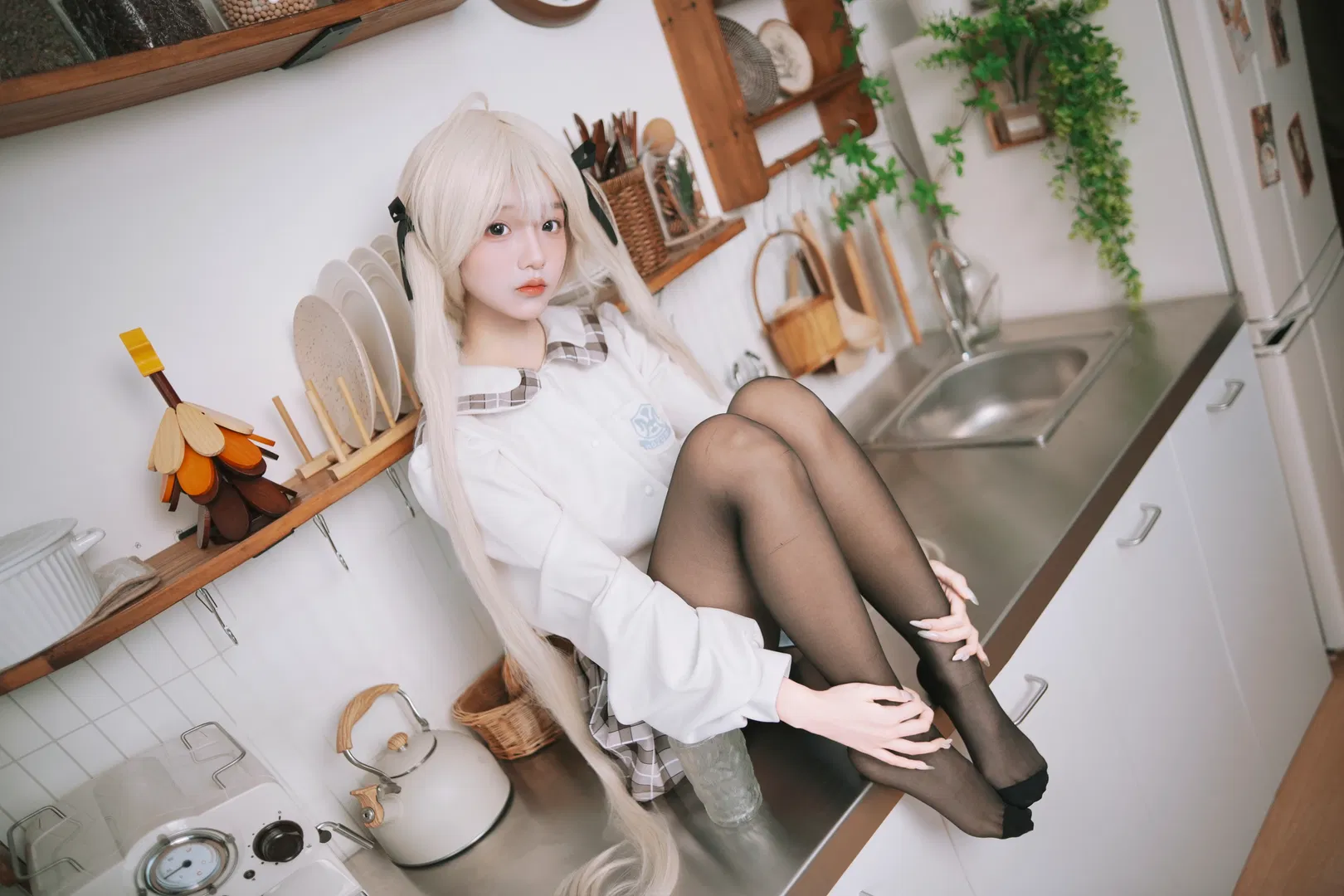 【穹妹cos】缘之空校服造型日常 - 第 6 张