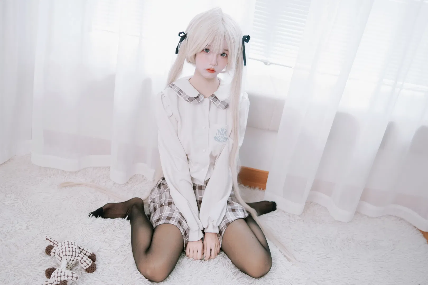 【穹妹cos】缘之空校服造型日常 - 第 7 张