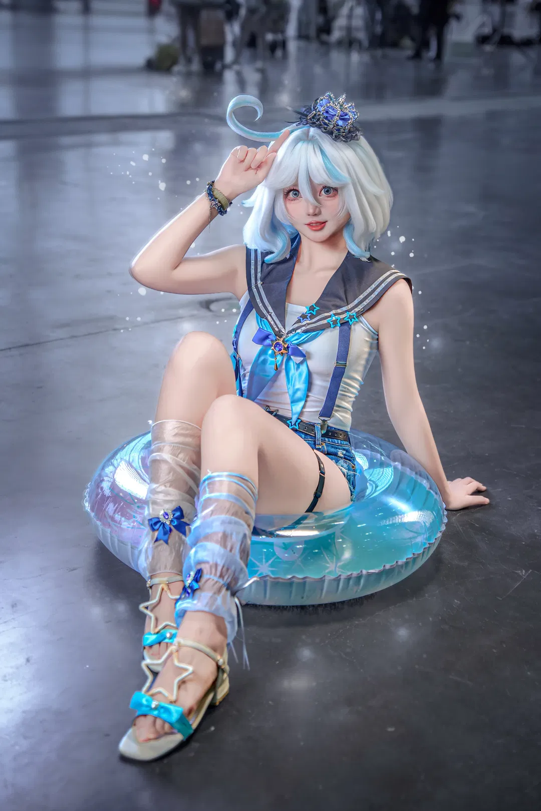 【芙宁娜cos】原神泳池造型的拍摄技巧分享 - 第 2 张