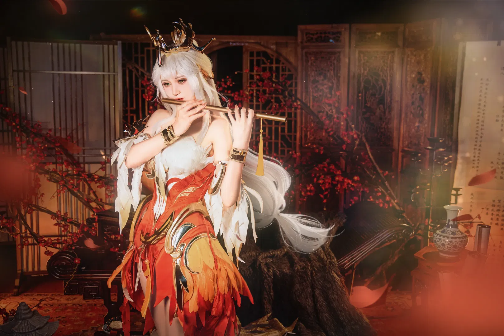 【王昭君cos】王者荣耀凤凰于飞皮肤细节还原 - 第 9 张
