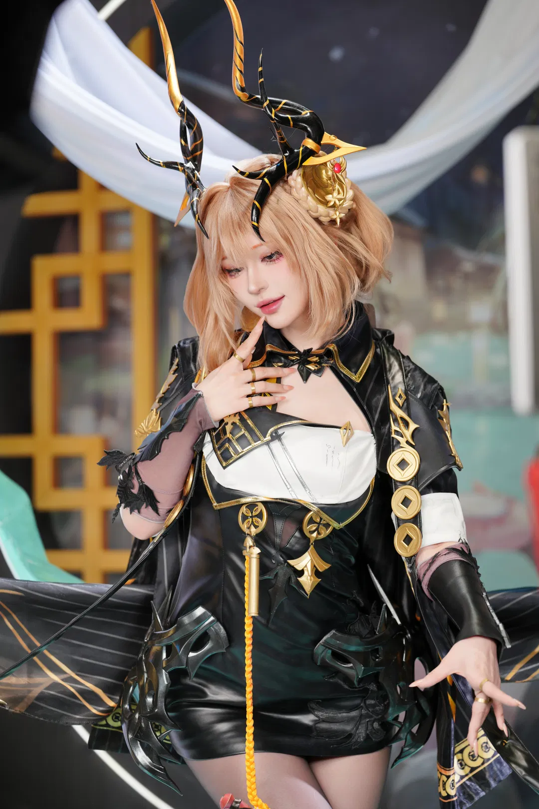 【止流cos】二重螺旋黑金造型漫展返图