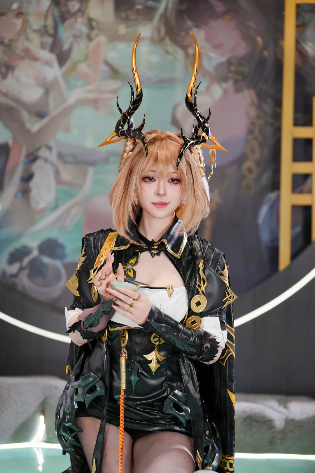 【止流cos】二重螺旋黑金造型漫展返图 - 第 5 张