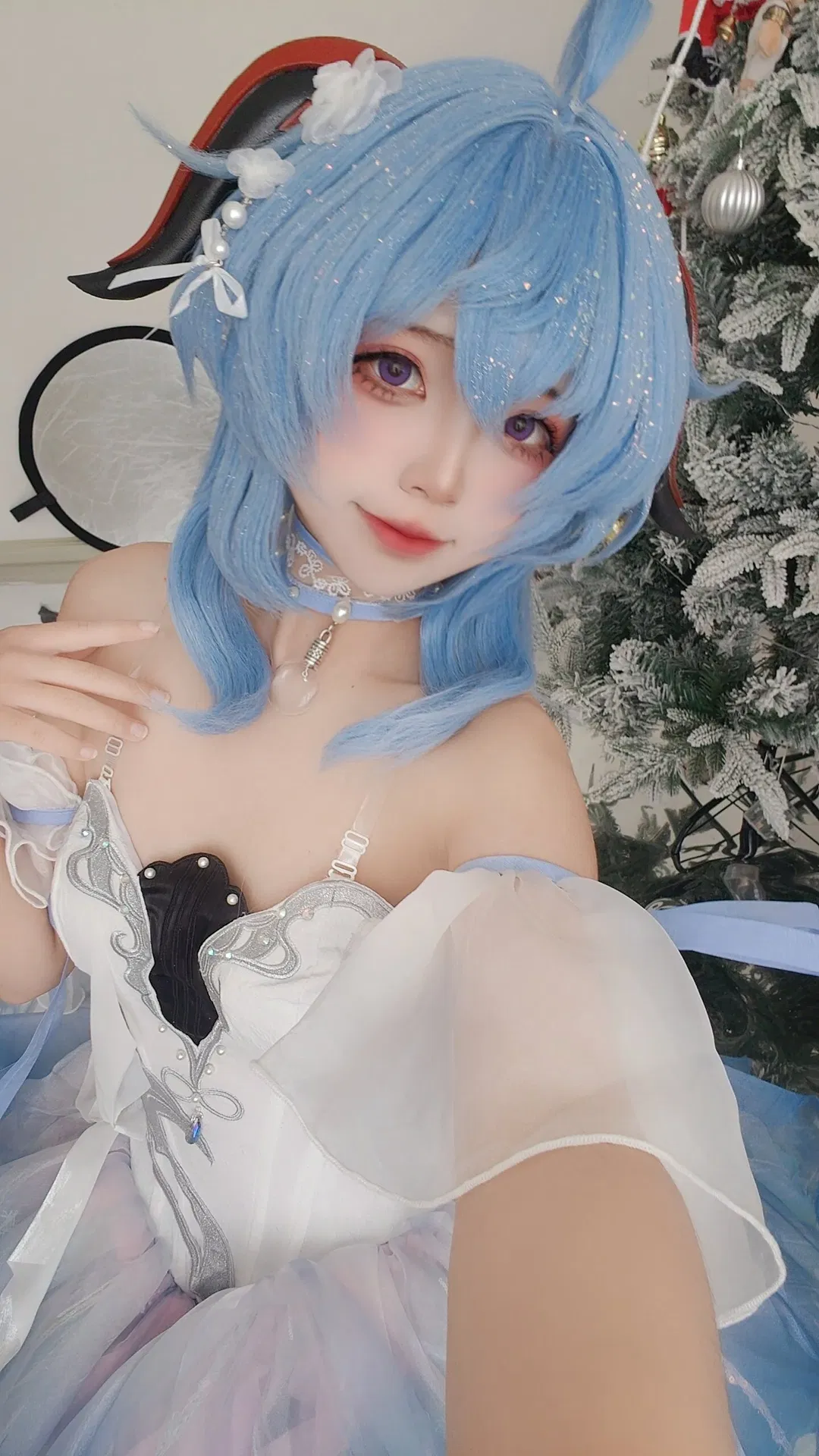 【甘雨cos】冰藍色芭蕾風裝扮 - 第 1 張