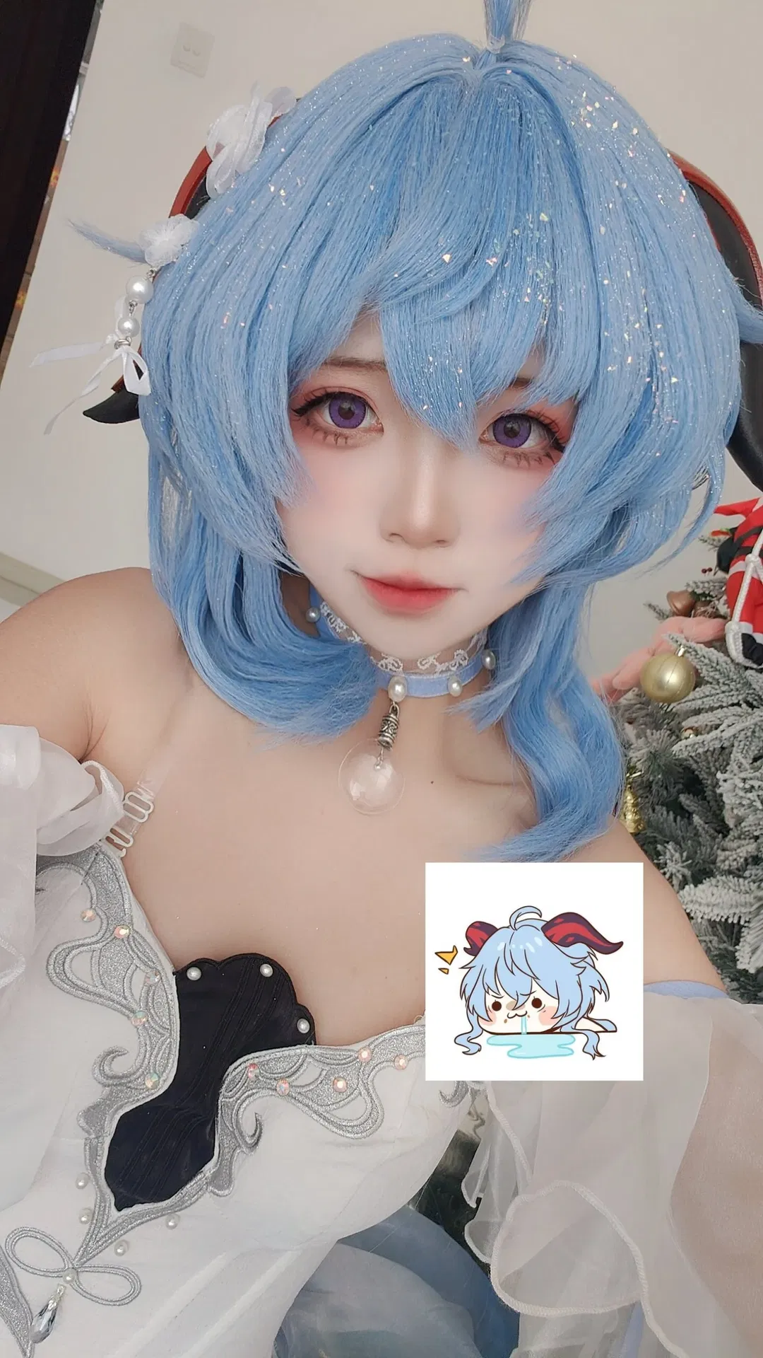 【甘雨cos】冰藍色芭蕾風裝扮 - 第 2 張