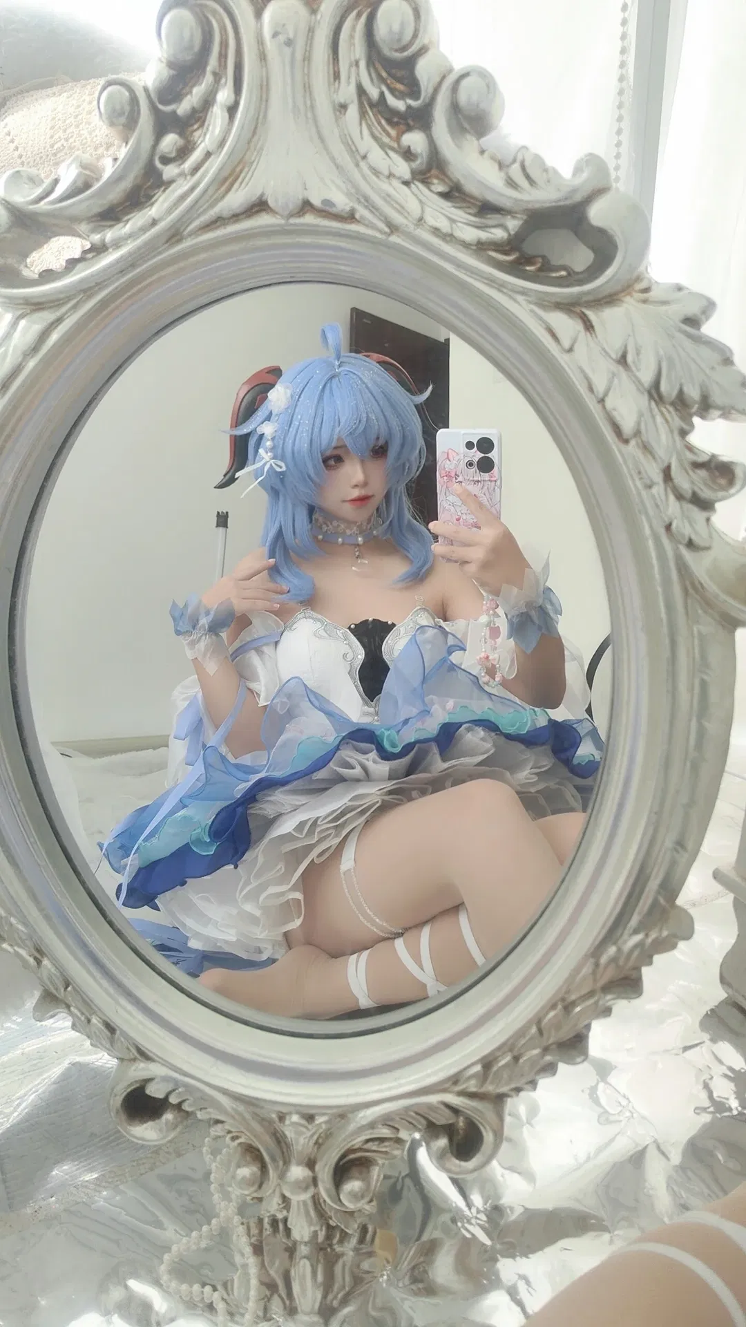 【甘雨cos】冰藍色芭蕾風裝扮 - 第 3 張