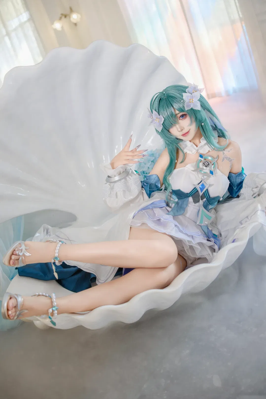 【沃雅妮莎cos】原神水之秘境的梦幻定格 - 第 3 张