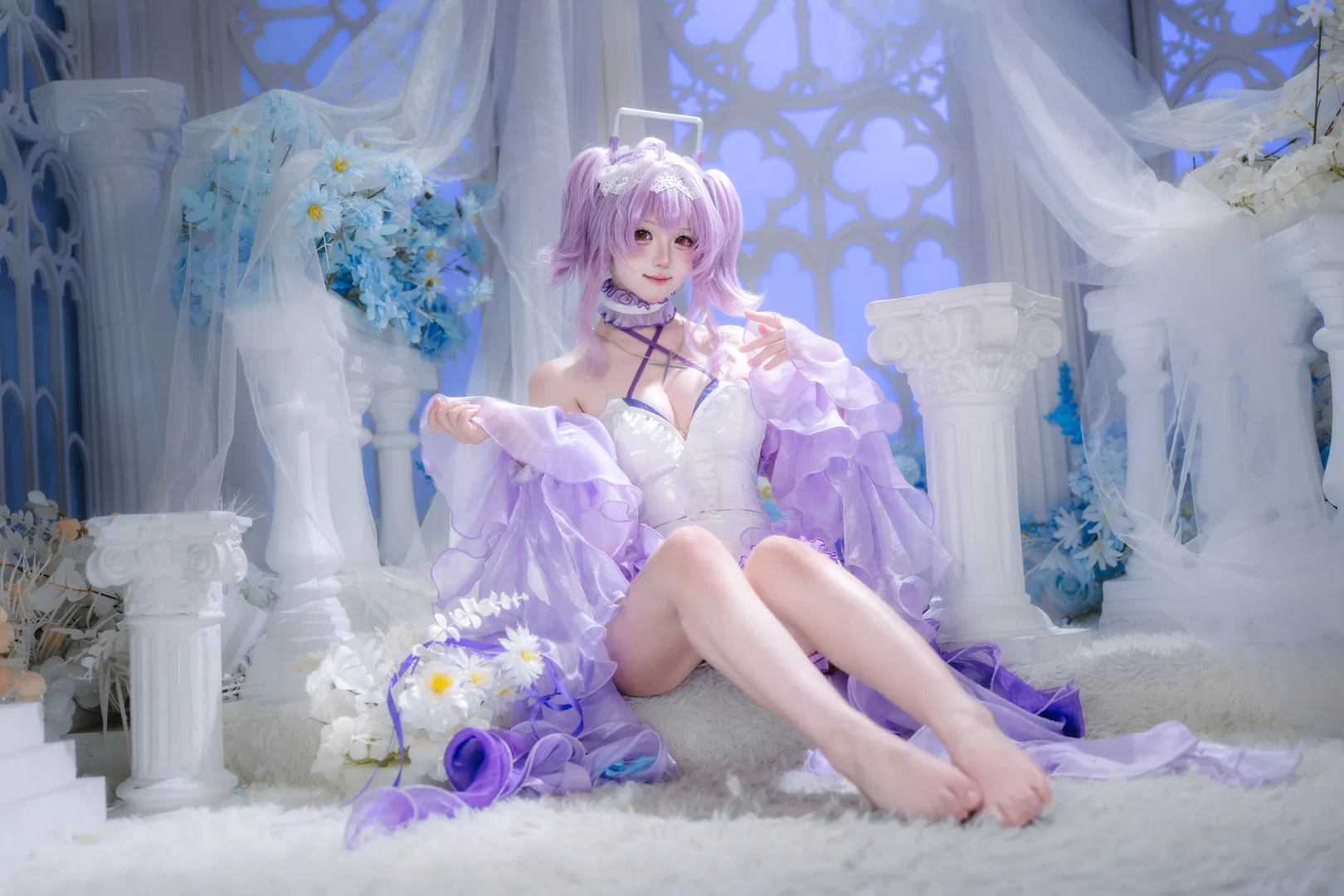 【莉贝蕾莉奥cos】nikke胜利女神水母新衣 - 第 4 张
