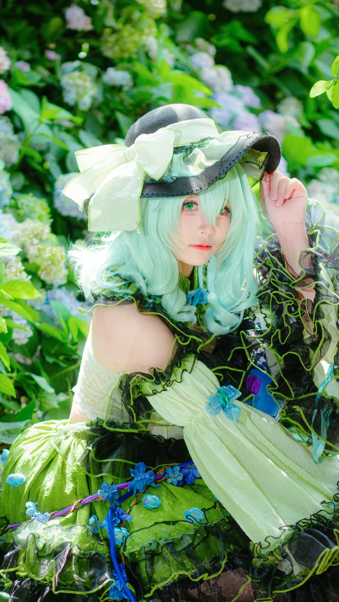 【古明地恋cos】东方project 绣球花丛中的绿意 - 第 2 张