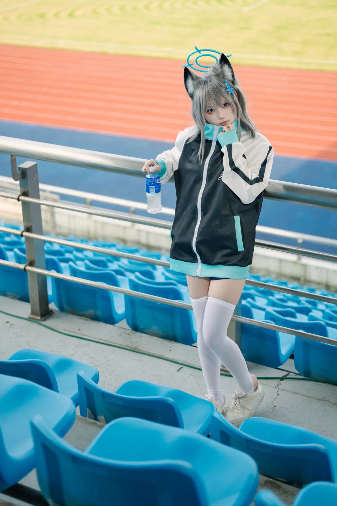 【砂狼白子cos】蔚蓝档案体操服的清爽感 - 第 4 张
