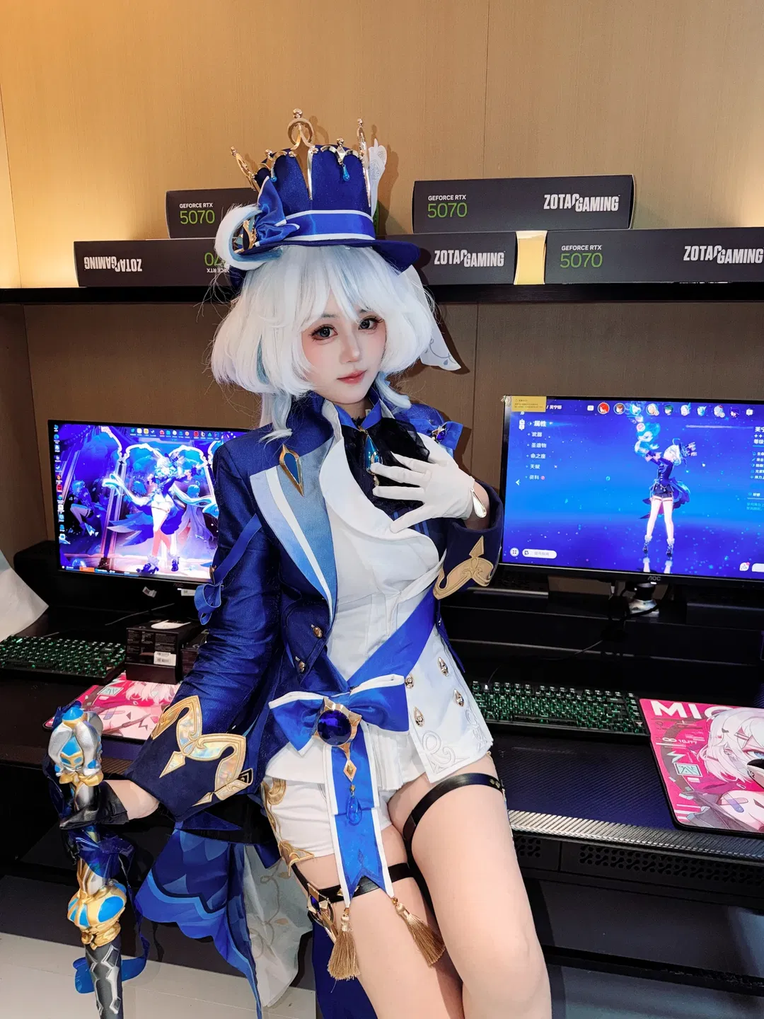 【芙宁娜cos】上街区电竞房里的新造型 - 第 1 张