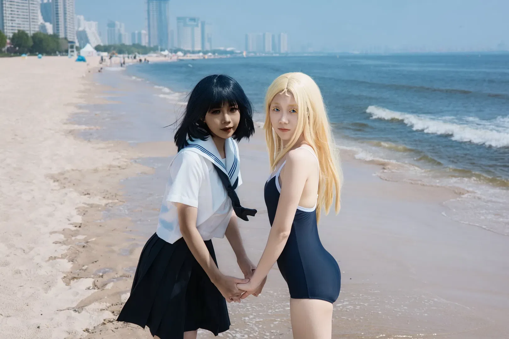 【小舟潮cos】夏日重现海边，和小舟澪一起奔跑的夏日记忆 - 第 2 张
