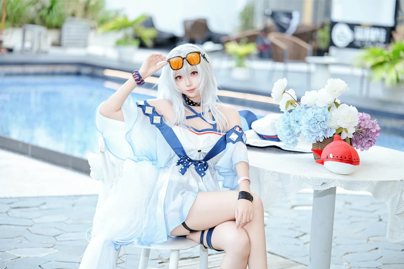 【斯卡蒂cos】南宁泳池畔的夏日外景记录 - 第 6 张