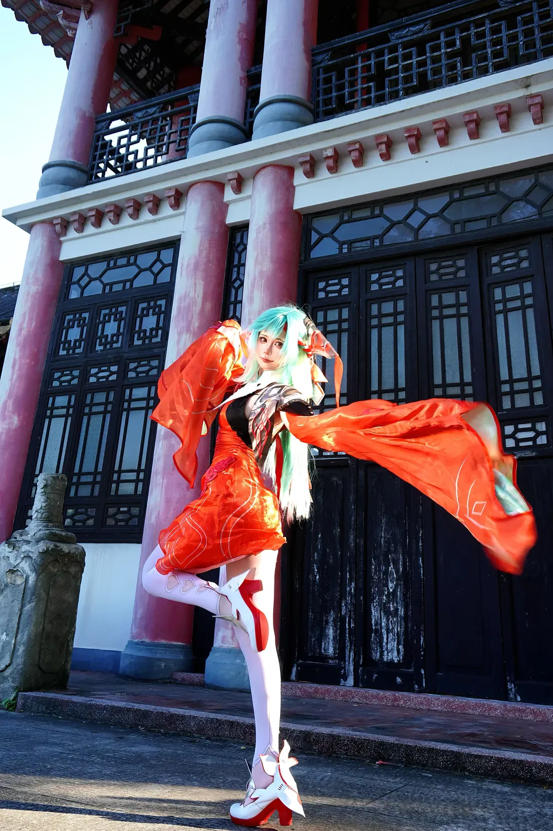 【少司缘cos】佛山中山公园古风建筑与湖畔的完美适配 - 第 1 张