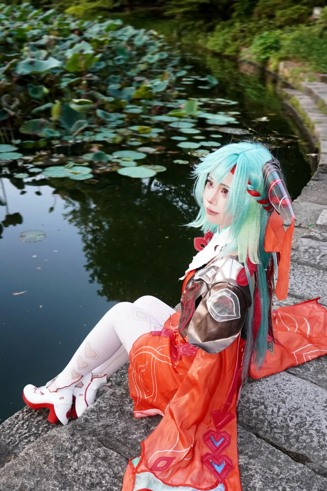 【少司缘cos】佛山中山公园古风建筑与湖畔的完美适配 - 第 8 张