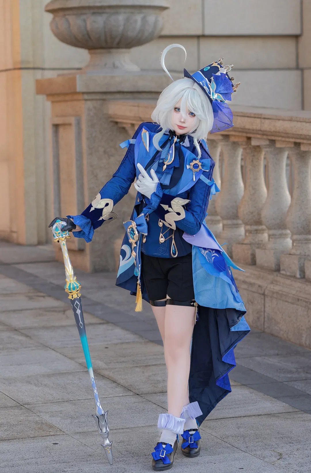 【芙宁娜cos】原神水神芙宁娜的外景正片记录 - 第 4 张