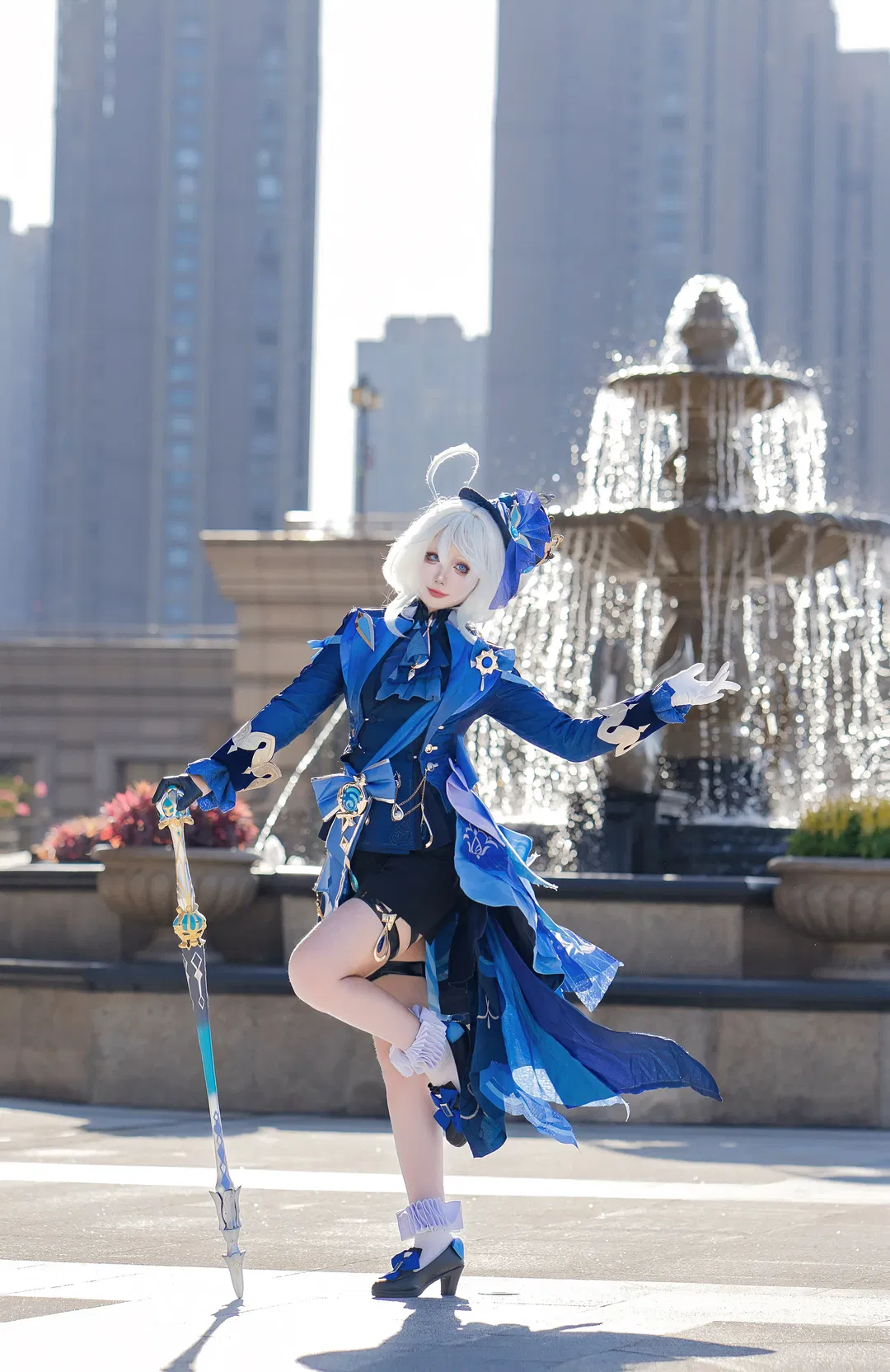 【芙宁娜cos】原神水神芙宁娜的外景正片记录 - 第 6 张